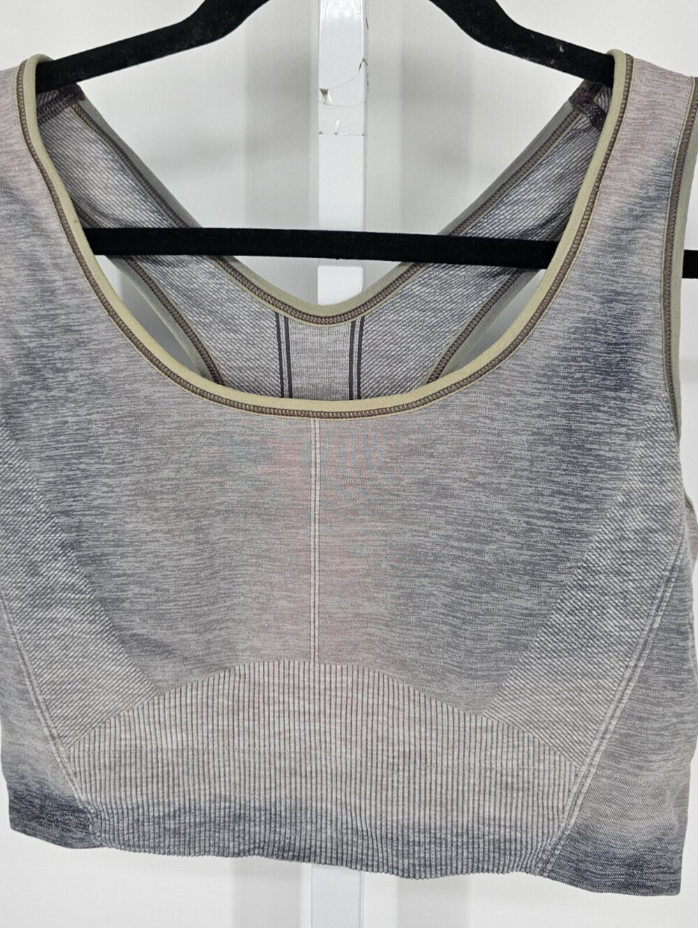 All In Motion Womens Sz XL High Impact Sports Bra Gray Racerback